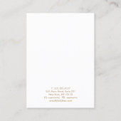 Gold Waterverf Ketting Bracelet Display Holder Visitekaartje (Achterkant)