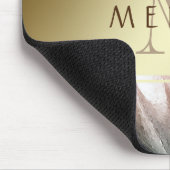 Gold Waterverf Monogram aanpassen Muismat (Hoek)