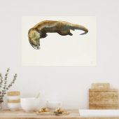 Gold-waterverf op papier poster (Keuken)