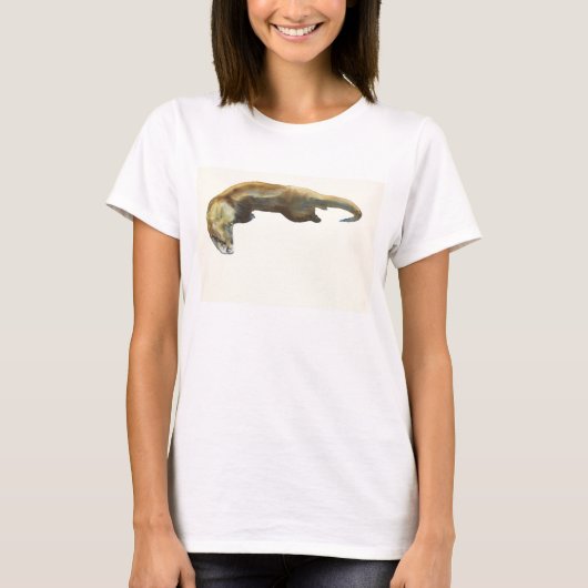 Gold-waterverf op papier t-shirt (Voorkant)