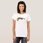 Gold-waterverf op papier t-shirt (Voorkant volledig)