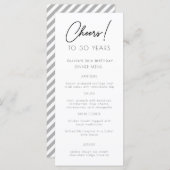 Gold Waterverf per jaar Kaart van het Birthday Par (Voorkant / Achterkant)