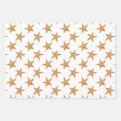 Gold Waterverf sterft Kerstmis Inpakpapier Vel (Voorkant 2)