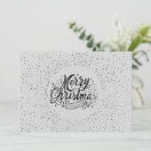 Gold waterverf Trendy Handwrite Holiday Invitat Kaart (Staand voorkant)