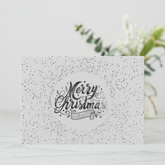Gold waterverf Trendy Handwrite Holiday Invitat Kaart (Staand voorkant)