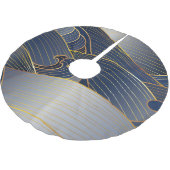 Gold Wave Lines, Abstract . Kerstboom Rok (Gekanteld)