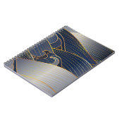Gold Wave Lines, Abstract . Notitieboek (Linkerzijde)