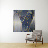 Gold Wave Lines, Abstract . Wandkleed (In Situ (horizontaal))