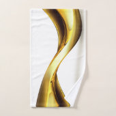 Gold Wave on White Bad Handdoek (Handdoek)