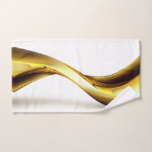 Gold Wave on White Bad Handdoek (Handdoek)