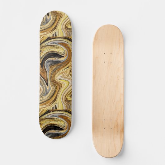 Gold Wave Persoonlijk Skateboard (Voorkant)
