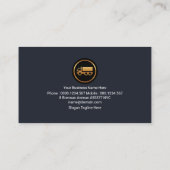 Gold Wave Professional Red Grey Truck-driver Visitekaartje (Achterkant)