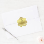 Gold Wax Christmas Seal Stickers (Envelop)