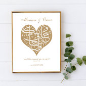 Gold We Creëer je in Pairs Nikkah Poster