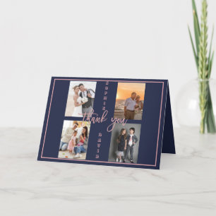 Gold We vernieuwen nog steeds de foto van Vows Col Bedankkaart