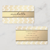 Gold Weave Lux Visitekaartje (Voorkant / Achterkant)