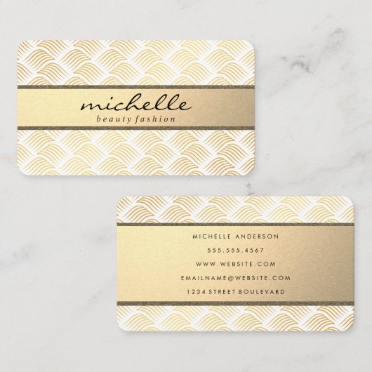 Gold Weave Lux Visitekaartje (Voorkant / Achterkant)