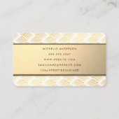 Gold Weave Lux Visitekaartje (Achterkant)