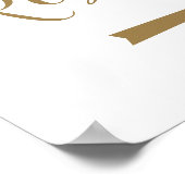 Gold Weddenschappen Juiste Pijl-teken Poster (Hoek)