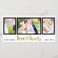 Gold Wedding 3 Foto Liefde & Bedankt Bedankt