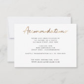 Gold Wedding Accommodaties Details Kaart (Voorkant)