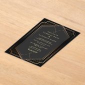 GOLD WEDDING Acrylic Invitations Acryl Uitnodigingen (Laagn)