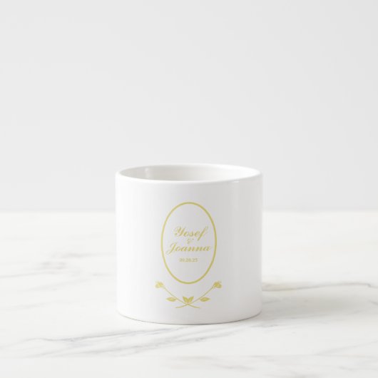Gold Wedding Espresso Kop (Voorkant)