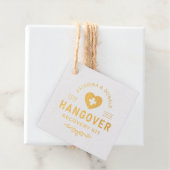 Gold Wedding Hangover Recovery Kit Bedankjes Labels (Met doos)