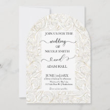 Gold Wedding Invitation
