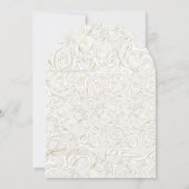 Gold Wedding Invitation Kaart (Achterkant)