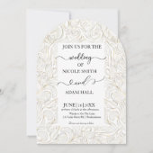 Gold Wedding Invitation Kaart (Voorkant)