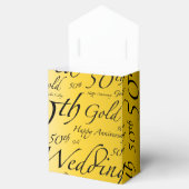 Gold Wedding Jubileum Bedankdoosjes (Geopend)