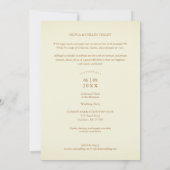 Gold Wedding Photo Just Married Hand Letterd Quote (Achterkant)