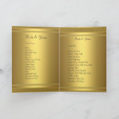 Gold Wedding-programma Programma (Binnen)