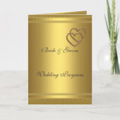 Gold Wedding-programma Programma (Voorkant)