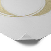 Gold Wedding Rings en Cross- Poster (Hoek)