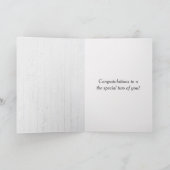 Gold Wedding Rings Jubileum Gefeliciteerd Kaart (Binnen)