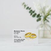 Gold Wedding Rings Visitekaartje (Staand voorkant)