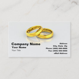 Gold Wedding Rings Visitekaartje