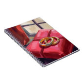 Gold Wedding Rings Watercolor Notitieboek (Rechterzijde)