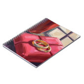 Gold Wedding Rings Watercolor Notitieboek (Linkerzijde)