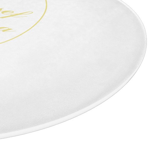 Gold Wedding Snijplank (Hoek)