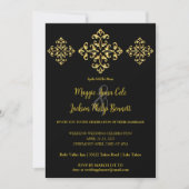 Gold Wedding Uitnodiging (Voorkant)