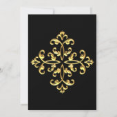 Gold Wedding Uitnodiging (Achterkant)