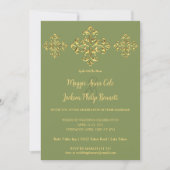 Gold Wedding Uitnodiging (Voorkant)