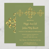 Gold Wedding Uitnodiging (Voorkant / Achterkant)