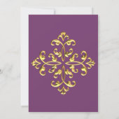Gold Wedding Uitnodiging (Achterkant)