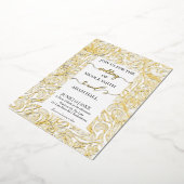 Gold Wedding Uitnodiging (Gedraaid)