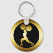 GOLD WEIGHTLIFTER SLEUTELHANGER (Voorkant)