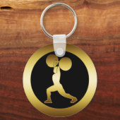 GOLD WEIGHTLIFTER SLEUTELHANGER (Voorkant)